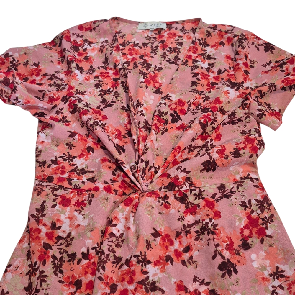 Wayf Pink Floral Blouse Cottagecore Boho Fairycore